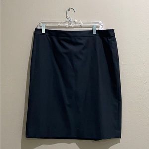 Ann Taylor Loft Black Pencil Suit Skirt Size 14